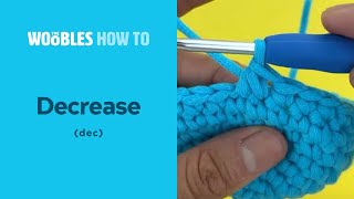 How to decrease crochet stitches dec in the round [upl. by Burkle586]