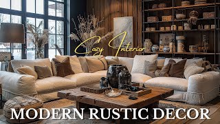 The Ultimate Guide to Stylish Rustic Modern Interior Design [upl. by Ashatan]