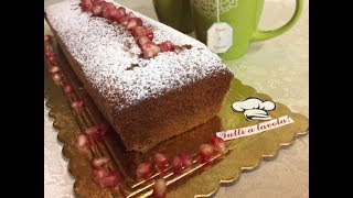 TORTA con SUCCO di MELOGRANO Pomegranate juice ricetta semplice  TUTTI A TAVOLA [upl. by Eiramanig]