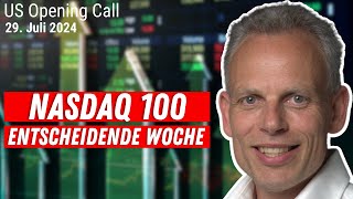 Nasdaq 100 VKorrektur oder Abverkauf FedTechEarnings [upl. by Davon]