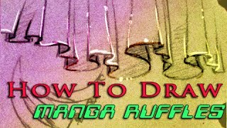 How to draw flowy Ruffles 2 ways artisthack hack [upl. by Shishko]