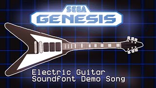 Sega genesis ym2612 electric guitars soundfont demo song [upl. by Miller]