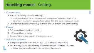 Industrial Organization 4A  Hotelling model [upl. by Andaira807]