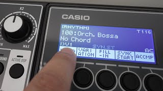 Setup Voices Rhythm Accompaniment amp Registrations on Casio CTS500 or CTS1000V [upl. by Macdonell]