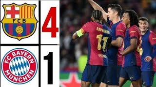 Barcelona vs Bayern Munich 41 Highlights  Résumé UEFA Champions League 2024 [upl. by Adiasteb]