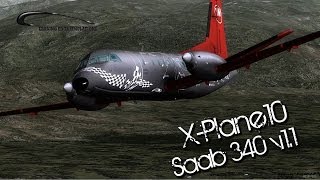 X Plane10  Saab 340 v11 Update [upl. by Dlaregztif]