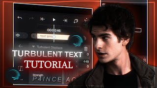 Turbulent text effect tutorial in alight motion  preset [upl. by Stillman637]