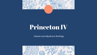 Princeton IV Judge Briefinig [upl. by Lemmor]