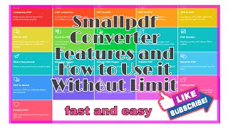 Smallpdf Converter Features and How to Use it Without Limit [upl. by Mulcahy]