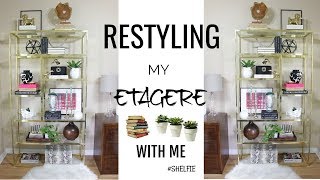 Restyling My EtagereBookshelves  RushOurFashion shelfie [upl. by Dronel]