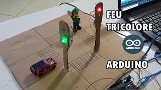 FEU DE CIRCULATION PROGRAMMÉ AVEC ARDUINO jai réussi [upl. by Ahsok]