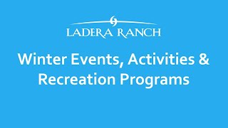 Winter Events in Ladera Ranch 2024 [upl. by Audly]