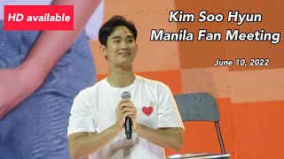 Kim Soo Hyun OPENING  Interview  BENCH fan meeting Manila Philippines 06102022 [upl. by Yolanthe]