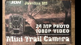 Review of the JOH Javelins M1 Mini Trail Camera [upl. by Ycak]