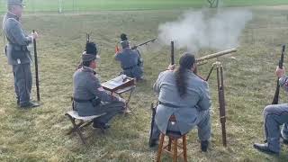 Class Firing With The Pattern 1853 Enfield Rifle 150900 Yards [upl. by Albertson]