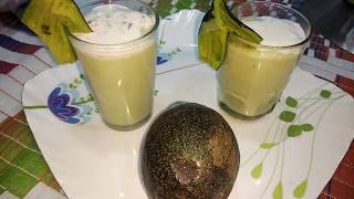 Avocado Milkshake  Avocado Smoothie  Avocado Juice  Avocado Recipe [upl. by Maloy]