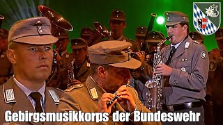 Gebirgsmusikkorps der Bundeswehr Mir sein die KaiserjägerBayrischer DefiliermarschHeidecksburg [upl. by Nnawtna]