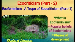 Ecofeminism  A trope of Ecocriticism Part1 [upl. by Ahsaet]