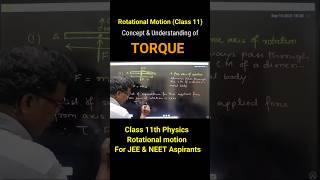 concept amp understanding of TorqueRotational motion shorts physics neet jee class11 torque [upl. by Gadmann398]