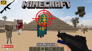 Atum 2 Return to the Sands invocando e matando o Faraó no Tiro Minecraft 4k [upl. by Gnohp901]