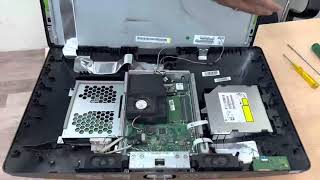 Hp 22B301il How to Disassemble HP 22 Allinone  HP 22 allinone HDD RAM Screen Replace [upl. by Bigler]