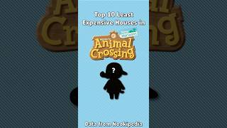 Top 10 Least Expensive Houses In Animal Crossing 4 shorts animalcrossing nintendo gaming data [upl. by Emmalynn658]