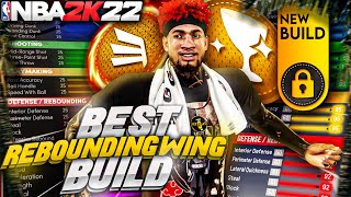 THIS REBOUNDING WING BUILD JUST CHANGED NBA 2K22 HOW TO MAKE THE BEST SMALL FORWARD BUILD IN 2K22 [upl. by Eeb]