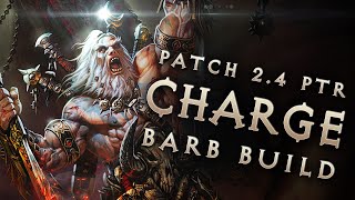 24 Barbarian Raekor King Charge Barb Build  Diablo 3 Reaper of Souls PTR [upl. by Obrien]