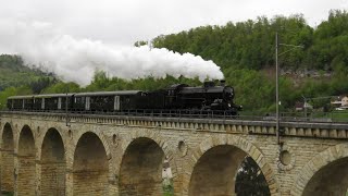 Dampf am alten Hauenstein 2024 mit der C 56 2978  Steamtrain in Switzerland  28042024 [upl. by Ardeahp]