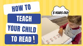 How to Teach Your Child to Read 3 Easy Steps [upl. by Isadora]