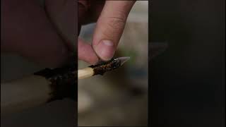 Making a Stone Age Microlith Arrow diy archaeology stoneage archery [upl. by Yonatan]