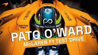 Pato OWard test drives a McLaren Formula 1 car [upl. by Forkey]