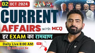 02 October Current Affairs 2024  Current Affairs Today  Current Affairs by Abhijeet Sir [upl. by Bouley809]