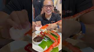 Cara cara mukbang Alaska king crab [upl. by Einnhoj]