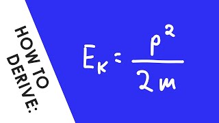 How to Derive Kinetic Energy and Momentum Quickly  A Level Physics [upl. by Nodnil]