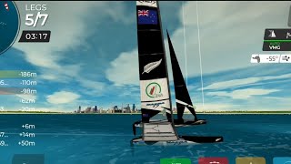 Virtual Regatta Nacra17 class Sailing Chicago USA 2024 Race 1 [upl. by Heddi46]