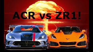 New ZR1 vs Viper ACR who would win [upl. by Chessy]