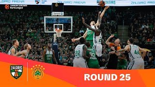 ZalgirisPanathinaikos  Round 25 Highlights  202324 Turkish Airlines EuroLeague [upl. by Noirred]