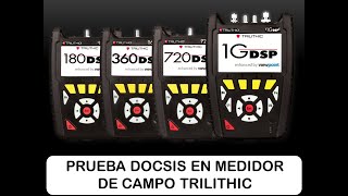 Prueba docsis con medidor trilithic 360 DSP [upl. by Maurise]