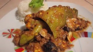 RECETA Caigua Rellena [upl. by Ulund942]