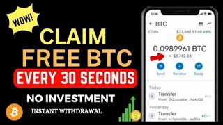 🔴5 Instant withdraw  New Mining site  free Bitcoin mining site 2024  Today New earning site [upl. by Eba77]