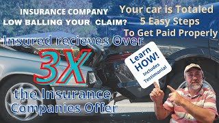 Totaled Vehicle Total Loss Car Negotiating Insurance Payout Insurance Low Balls Total Loss 2020 [upl. by Weihs]