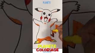 APPRENDRE À DESSINER ET COLORIER UN PIKACHU [upl. by Kit161]