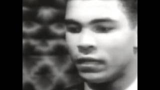 Cassius Clay interview by Friend Cosell BEFORE London Fight [upl. by Enisamoht]