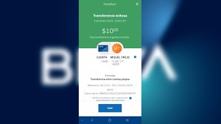 Como realizar un transferencia bancaria SPEI desde BBVA Movil [upl. by Neill]