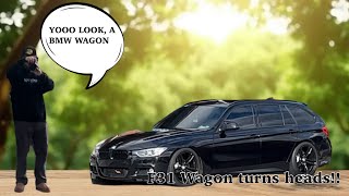 BMW F31 WAGON TURNS HEADS AT CAR SHOW Vlog 1 [upl. by Aceber806]