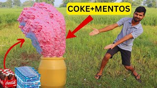 Experiment cocacola vs mentos [upl. by Monarski]