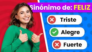 Reto de SINÓNIMOS 📚✏️🤔  ¿Cuánto Sabes de SINÓNIMOS 🤓  Quiz de Lenguaje ✅ [upl. by Safire661]