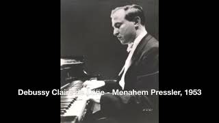 Debussy Clair de Lune Menahem Pressler 1953 [upl. by Attenauq]