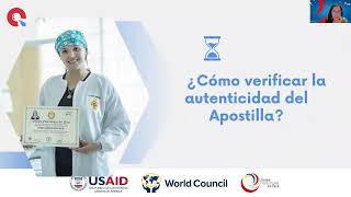 Webinar Verificación de Apostilla de la Haya [upl. by Anifesoj]